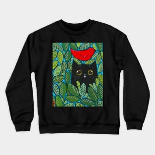 Cat Bird Watching 6 Crewneck Sweatshirt